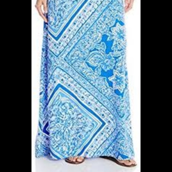 Lilly Pulitzer Maxi Skirt Size S in Blue Crush Open Water $138 - Picture 2 of 7